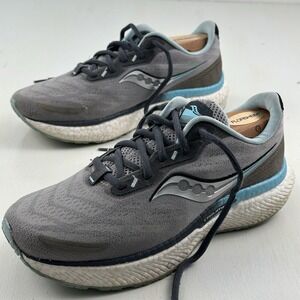 Saucony Triumph 19 Running Sneakers Womens 8.5 Gray Alloy powder Shoes S10678-20
